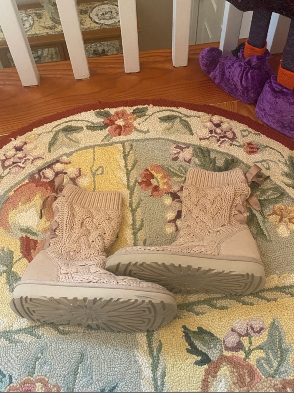 Pink Knit Uggs Size 6